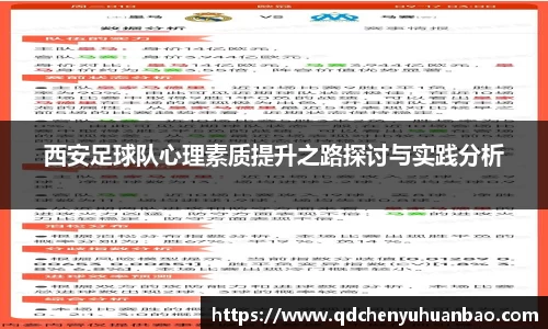 ⽜⼋体育西安足球队心理素质提升之路探讨与实践分析